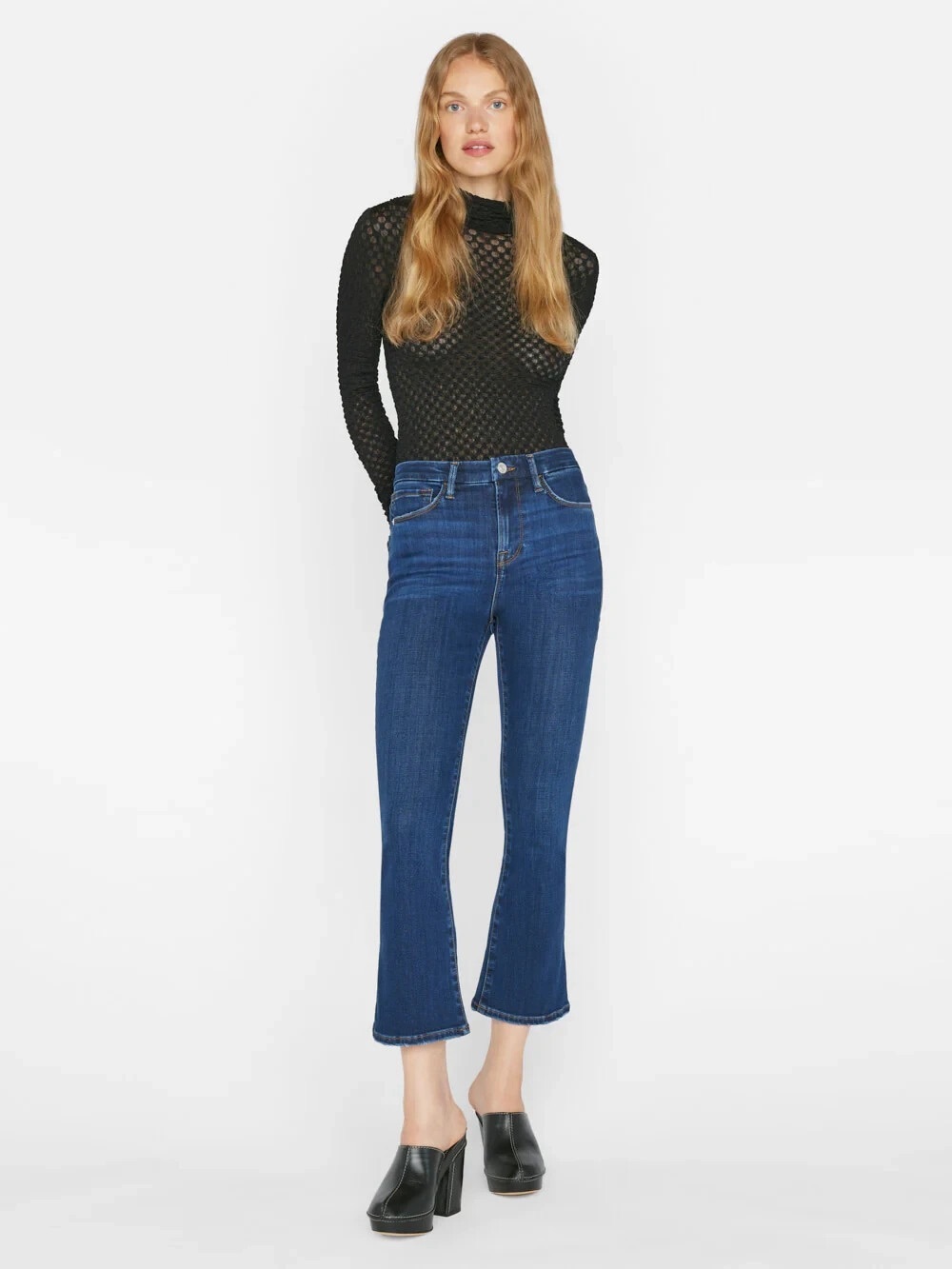FRAME Denim Le Crop Mini Boot Cut Jeans, Sz 28